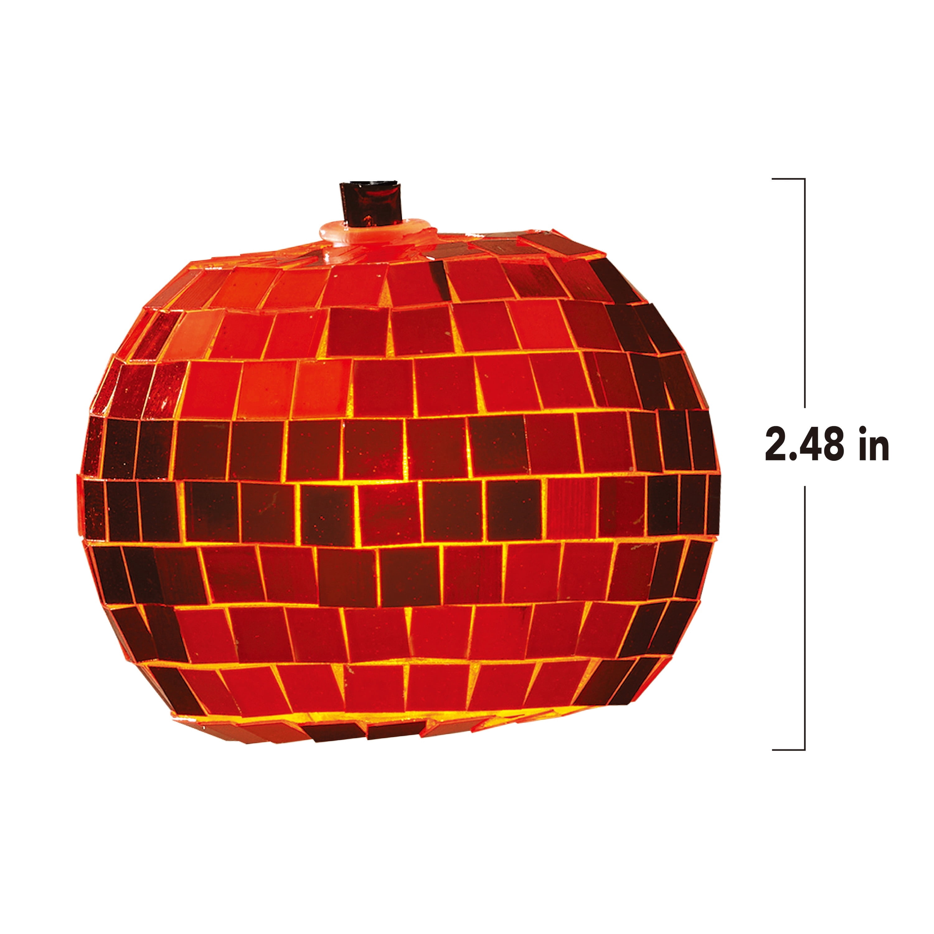 Indoor 10-Count Battery-Operated LED Disco Pumpkin String Lights, Orange, 4.5', Halloween by Way To Celebrate