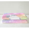 thumbnail image 3 of Rainbow Cat 30"X40" Throw Blanket Bed, Cute Cats Fleece Blanket Women Pastel Gradient Glitter Stars Cat Sherpa Blanket Cartoon Animal Kitten Paw Fuzzy Blanket Colorful, 3 of 6