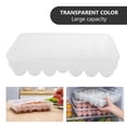 thumbnail image 5 of 34 Gridos Tenedor de bandeja de huevos Transparente Refrigerador Huevos Caja de almacenamiento con cubierta, 5 of 5