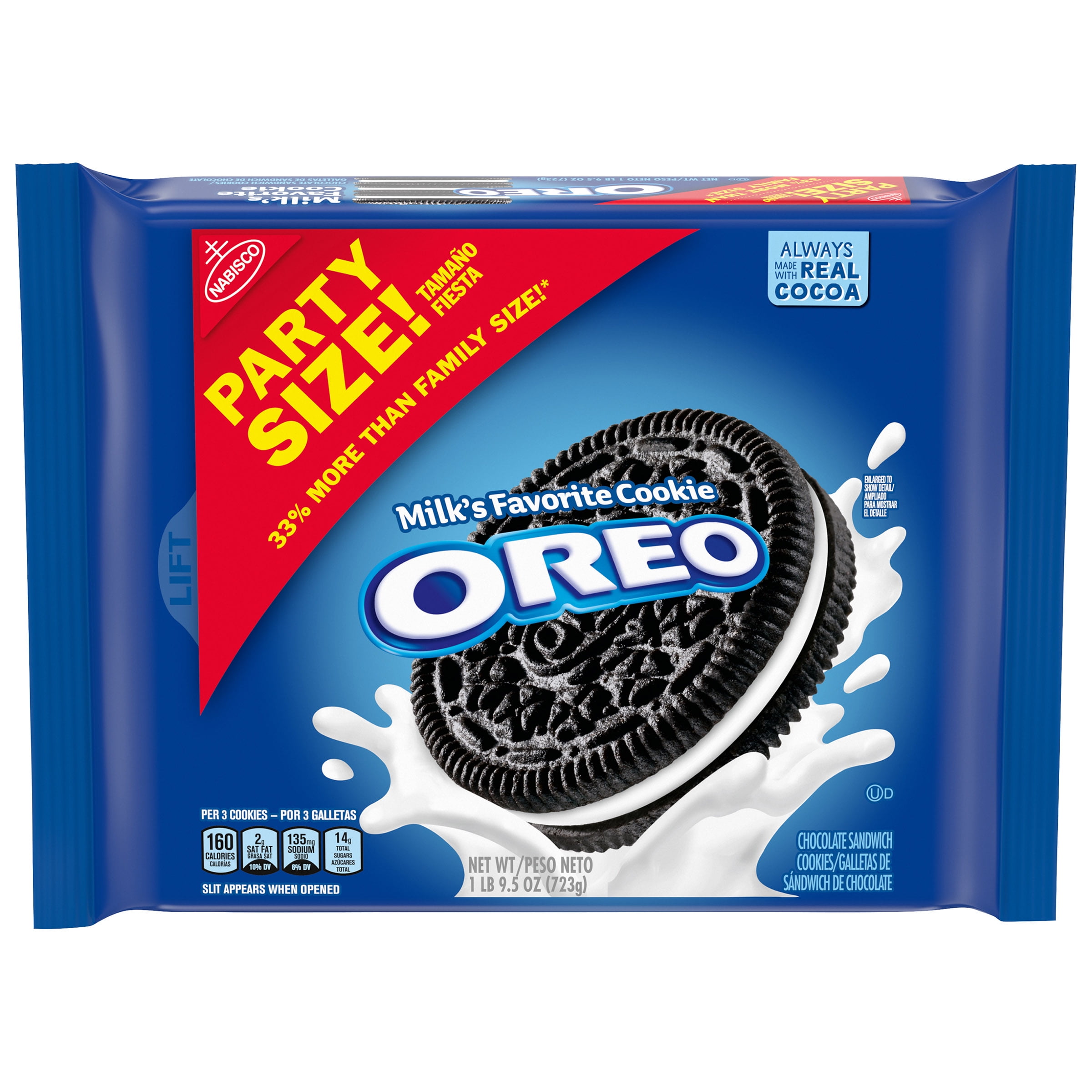 Nabisco Oreo Original Cookies Party Size, 25.5 Oz.