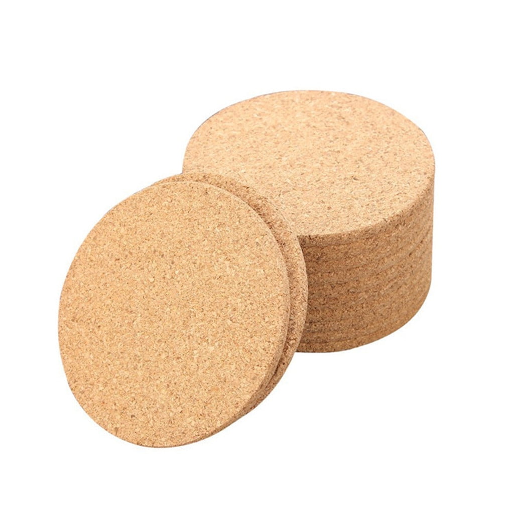 Cork Wood Drink Coaster Tea Coffee Cup Mat Pads Table Decor Tableware Placemats 
