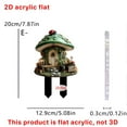thumbnail image 7 of Dadiaei Dreamy Mushrooms House 2D Flat Garden Pile Outdoor Courtyard Pile Scene Decoration Props Acrylic Garden Decor All-Weather, 7 of 7
