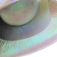 thumbnail image 5 of Holographic Cowboy Party Hat, Western Style Shiny Costume Accessories Hat for Women Cosplay Party Fancy Dress Party , White, 5 of 8