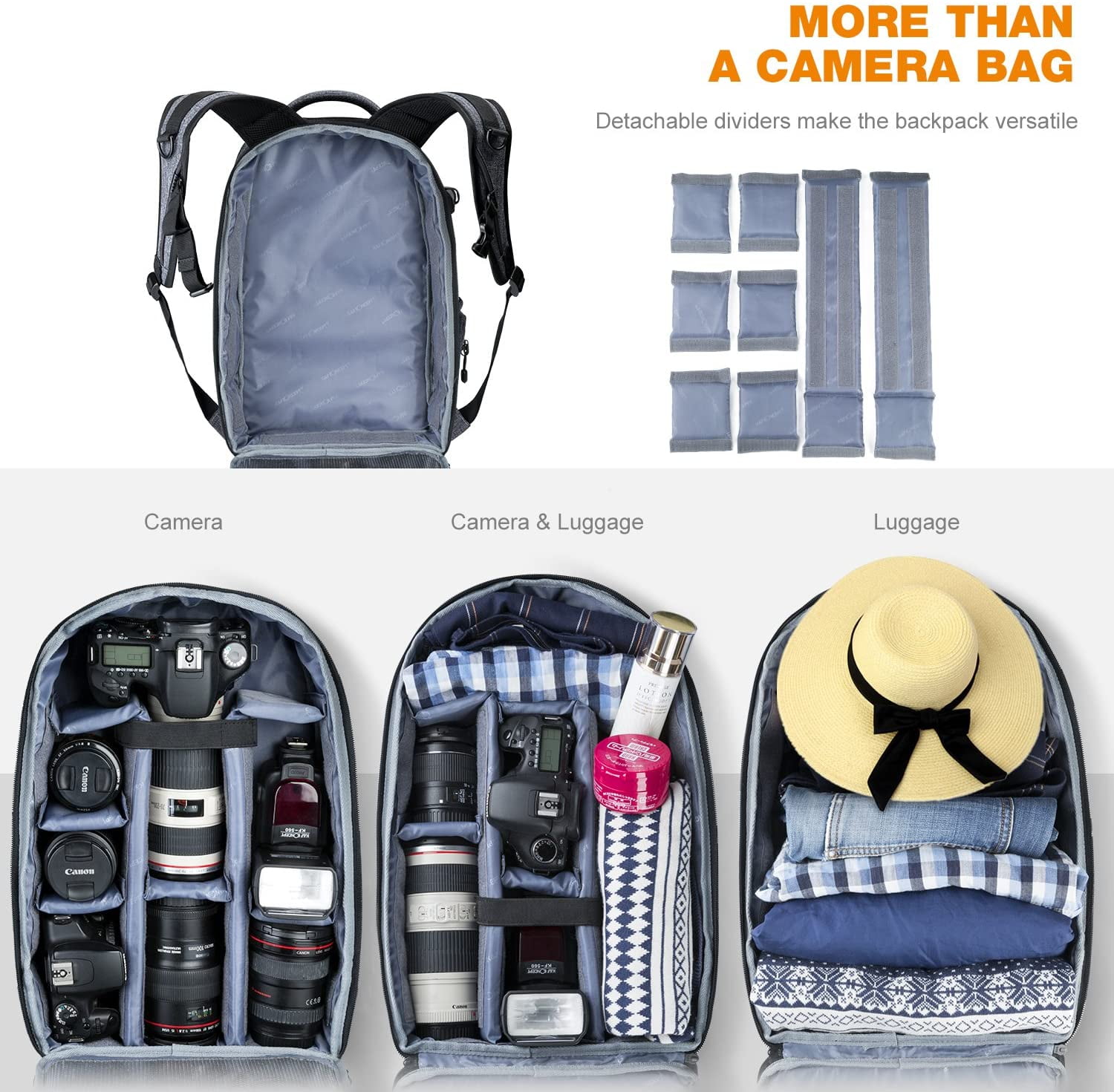 k&f concept lightweight dslr camera backpack