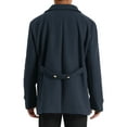 thumbnail image 3 of Lars Amadeus Double Breasted Peacoat for Men's Notched Collar Classic Winter Overcoat, 3 of 4