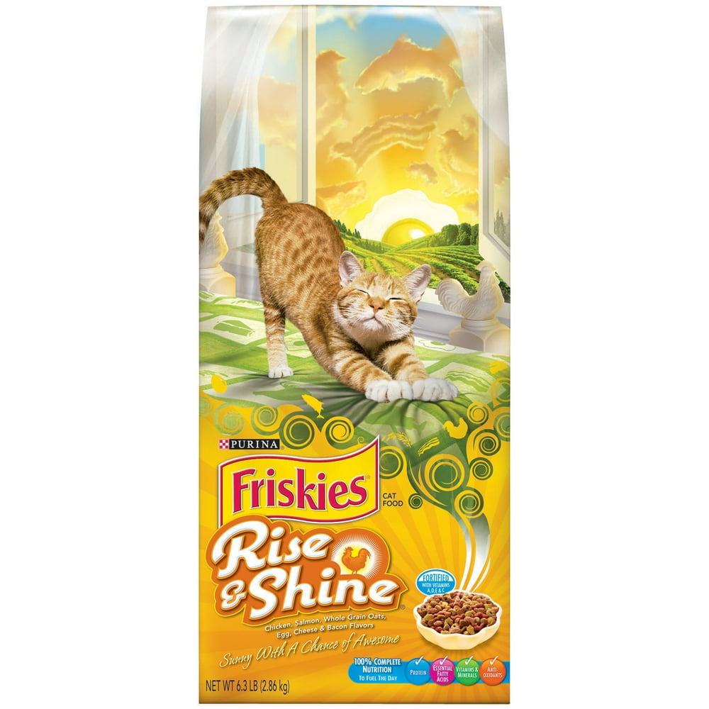 Friskies Dry Cat Food Rise and Shine 6.3 lb
