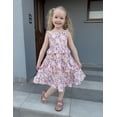 thumbnail image 3 of Arshiner Girls Dresses Ruffle Sleeve Tiered Casual Flowy Swing Tween Sundress with Pockets for Girls, 3 of 6