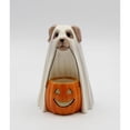 thumbnail image 4 of Ceramic Halloween Ghost Dog Pumpkin Tealight Holder 4 7/8" Gift, 4 of 4