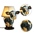thumbnail image 4 of Wosthever Lámpara de peculiar, lámpara de escritorio creativa de resina con cabeza de vaca para cualquier espacio, muebles para el hogar, Iluminación y accesorios, 4 of 6