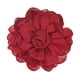 thumbnail image 1 of Broches y pines de flores de rosa Uxcell para mujeres, pines de solapa delicados de tela de satén, grandes clips de flores de camelia rojas, 1 of 1