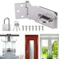thumbnail image 4 of Luckyn Burglar-proof Household Door Clasp Lock Gate Bolt Shed Latch Padlock Hasp, 4 of 7