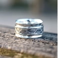 thumbnail image 3 of Energy Stone Ginkgo Healer Sterling Silver Meditation Spinner Ring (9), 3 of 5