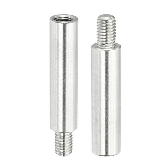 M8x55 12mm Album Scrapbook Extension Posts Extension Screw, 2Pcs Stainless Steel Extension Post Replacements for Binding Extending Refillable Scrapbook Photo Album Craft DIY