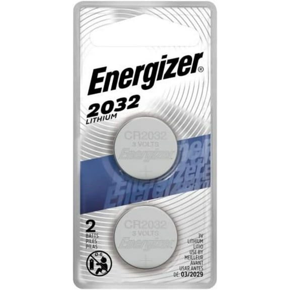 Energizer Lithium Battery (2032), 3 Volt, 2 Count (Pack of 6)