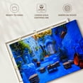 thumbnail image 6 of Elephant Stock Moroccan Courtyard Plants Wall Art - Horizontal Canvas Wall Art - Living Room Wall Decor - Places Canvas - Blue And Orange Decor - 39" x 26", 6 of 8