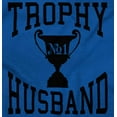 thumbnail image 2 of Trophy Husband No. 1 Hubby Award Men's Big & Tall Crewneck Sweatshirt Brisco Brands 3X, 2 of 5