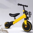 thumbnail image 4 of Minkissy Childrens Sliding Bike 1Pcs Three-In-One Yellow Tricycle For Kids Learning Bike Falling Prevention, 4 of 8