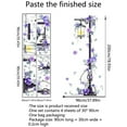 thumbnail image 6 of 37.8 x 78.9 Inch Purple Rose Large Street Lamp Wall Sticker,Streetlight Floral Art Wall Decal Removable Vinyl Peel and Stick for Living Room Bedroom Nursery Door Sofa TV Background Decoratio, 6 of 8