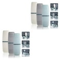 thumbnail image 2 of relayinert 3pcs Plastic Travel In Style And Toothbrush Clean Toothbrush Case Suitable For Business And Travel 2Set, 2 of 6
