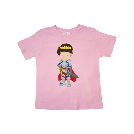 

Inktastic Boy Prince Knight In Shining Armor Brown Hair Gift Toddler Boy Girl T-Shirt