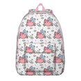 thumbnail image 1 of Watercolor Pig Print Backpack – Cute Farm Animal Pattern Bookbag with Artistic Cartoon Design for Travel, 1 of 5