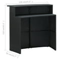 thumbnail image 4 of vidaXL 5 Piece Garden Bar Set with Cushions Black, 4 of 5
