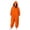 Orange, variant on CQXIDFH Onesie Pajama Printed Long Sleeve Jumpsuit Casual Pullover Pajama Onesie for Home Comfort & Relaxation Home Lounge Sleepwear