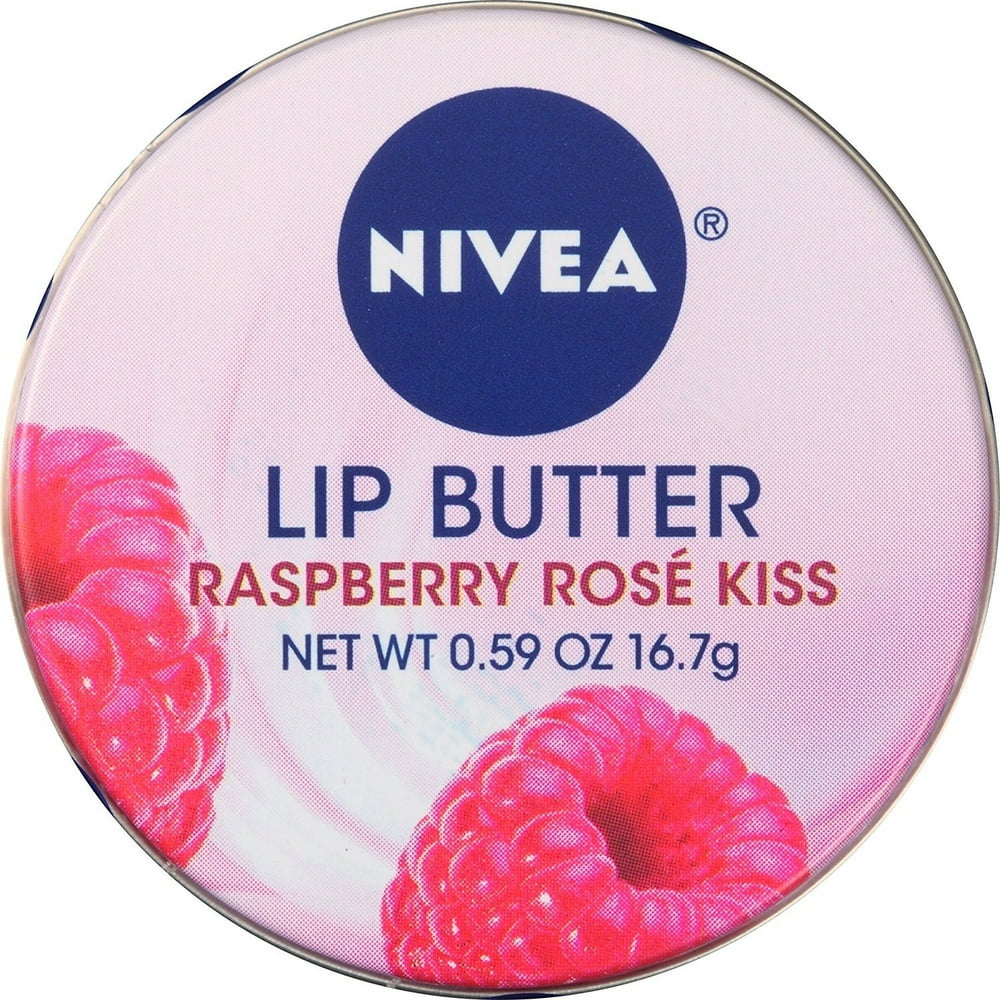 NIVEA Lip Butter Loose Tin, Raspberry Rose Kiss, 0.59 Ounce Walmart
