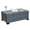 Grey, variant on Outdoor Storage Table with Waterproof Cover, All-Weather Wicker Textured Patio Coffee Table, Heavy Duty Outside Utility Side Table Box for Pool Garden Deck, Adult Large Furniture