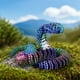 thumbnail image 4 of Juguete de mano de serpiente impreso en 3D con articulaciones totalmente móviles | Figura decorativa de plástico realista | Morado, rojo, azul, amarillo y blanco, 4 of 6