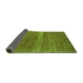 thumbnail image 2 of Ahgly Company Indoor Rectangle Abstract Green Modern Area Rugs, 2' x 5', 2 of 4