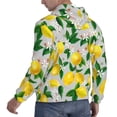 thumbnail image 6 of Rateoe Lemon Seamless Pattern Oil Painting Effect Pattern Mens Hoodie, Pullover Hooded Sweatshirt, Kangaroo Pocket Hoodie Ideal for Daily Wear, Travel and Home-Medium, 6 of 7