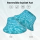 thumbnail image 2 of Balery Crystal Clear Ocean Waves Sombreros para el sol para hombre y mujer, sombrero de pescador con UPF 50+, 2 of 6
