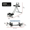 thumbnail image 7 of Sunny Health & Fitness Core Glider Ab Waist Trainer Machine - Ab & Core Slides, 7 of 7