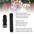 thumbnail image 6 of Suodoka 15mm Kids Smart Watch Band Water Proof Soft Silicone Replacement Strap for Running Hiking Sports Black (15mm / 0.59 inches), 6 of 9