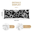 thumbnail image 2 of KLL Ultra Soft Microfiber Body Pillow Cover/Pillowcases 20"x54" with Hidden Zipper Closure-Metallic Gears, 2 of 5