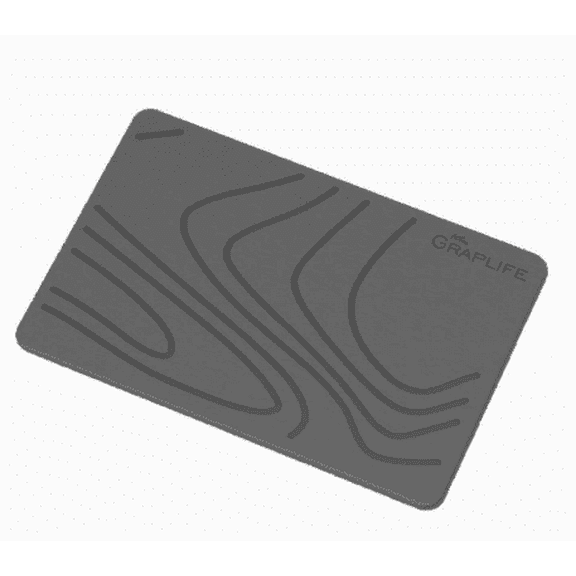 Diatomaceous Earth Bath Mat, Natural Stone Shower Mat 23.6 x 15.35 in Dark Gray Floor