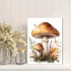 thumbnail image 2 of Qisvanset Framed Canvas Wall Art, 12x16 Inch Boho Mushroom Woodland Kids Nursery Art, 2 of 5