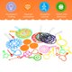 thumbnail image 2 of 28 unids Colorido Big Bubble Set Bubble Wands Actividad al aire libre Burbuja Regalo, 2 of 6
