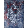thumbnail image 1 of Ahgly Company Machine Washable Indoor Rectangle Industrial Modern Blue Whale Blue Area Rugs, 2' x 4', 1 of 7