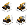 thumbnail image 6 of syligr 4 PCS Construction Vehicles Toy Set Press & Go Kids Toys with Excavator Crane Fire Truck Wrecking Vehicle for Toddlers Boys Age 3 4 5 6 Sandbox Play Gift Idea, for Birthday Christmas, 6 of 6