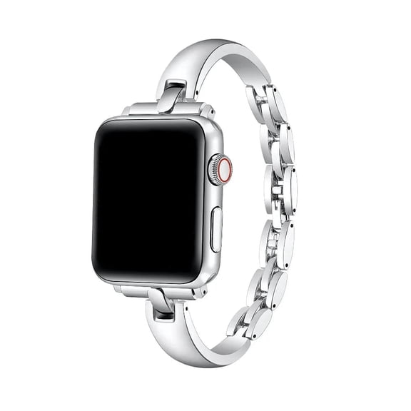 Posh Tech Alexis Stainless Steel Bracelet Replacement Apple Watch Band in Silver