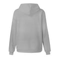 thumbnail image 5 of newwalpole Boys Girls Plain Hoodies Long Sleeve Oversized Hoodie Kids Soft Cotton Hooded Sweatshirts Baggy Preppy Pullover Top Gray for Size 2-3 Years, 5 of 5