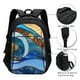 thumbnail image 3 of Easygdp Stained Glass Ocean Wave Mochila para Laptop de Viaje con Puerto USB, Mochila para Laptop con Puerto de Carga USB para Mujeres y Hombres, 3 of 7