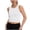 White, variant on fatyb Girls Tank Tops Racerback Workout Crop Tops Sleeveless Kids Athletic Shirts for Sports Yoga Dance
