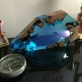 thumbnail image 2 of FitBest Resin Wood Lamp Diver Lamp,Diver And Humpback Whale Led Lights, 2 of 8