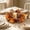 C, variant on 10 Inch Fall Maple Leaf Candle Ring Wreath with Pumpkin Sunflower Berries, Wire Frame Thanksgiving Halloween Pillar Candle Holder Ring for Farmhouse Table Mantel Kitchen Cabinet Centerpiece Decor