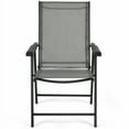 thumbnail image 4 of Topcobe Set of 2 Outdoor Patio Folding Chairs, Outdoor Deck Furniture, Gray, 4 of 7
