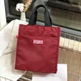 thumbnail image 5 of WIZUTIZ Contrast Color Built-in Cup Portable Lunch Box Student Work Portable Lunch Bag Remedial File Bag Mommy Household Items Eco-Friendly, 5 of 5