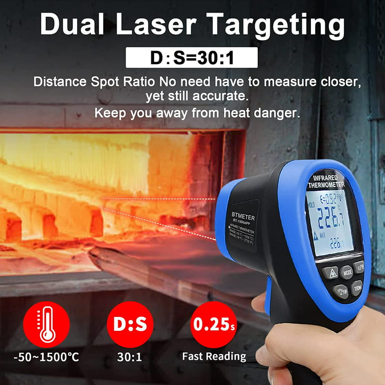 Digital Laser Infrared Thermometer Gun Grill Temperature Oven